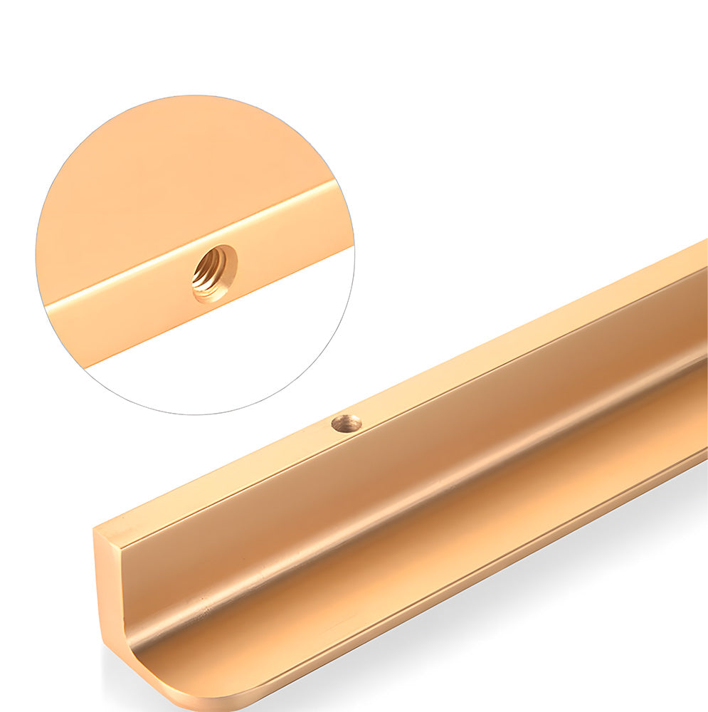 Modern Solid Aluminum Alloy Finger Edge Cabinet Pulls