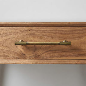 Retro Stripe Antique Brass Kitchen Handles Drawer Pulls