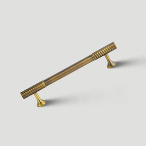 Retro Stripe Antique Brass Kitchen Handles Drawer Pulls