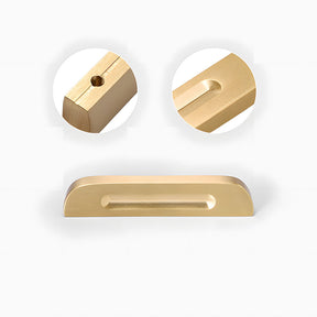 Modern Solid Pure Brass Cabinet Handles