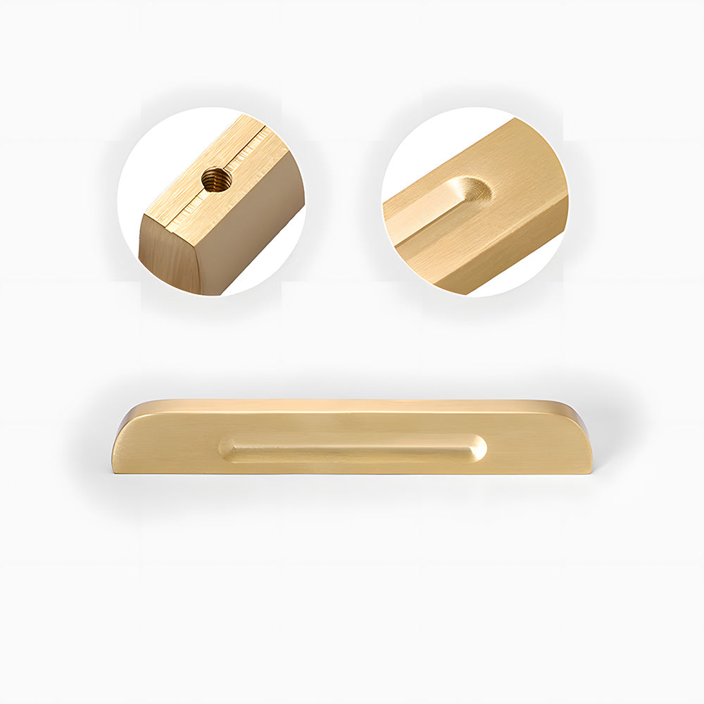 Modern Solid Pure Brass Cabinet Handles