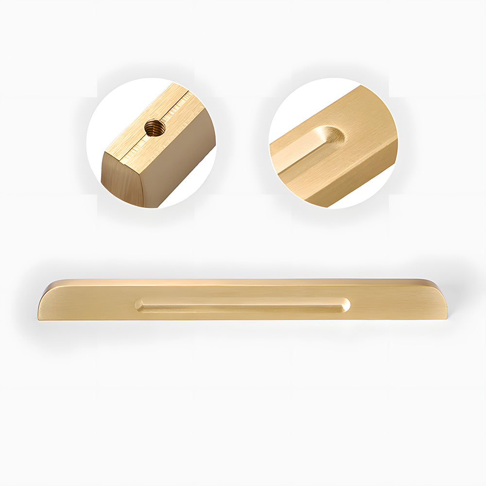 Modern Solid Pure Brass Cabinet Handles