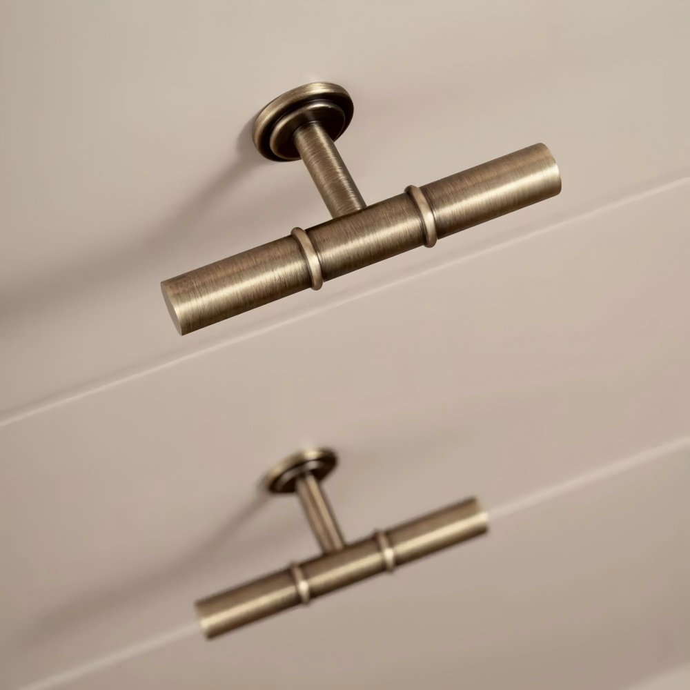Art Deco Solid Brass Kitchen Cabinet Handles