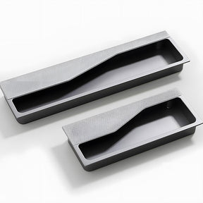 Modern Knurled Recessed Flush Pull Handles for Kitchen Cupboards & Drawers