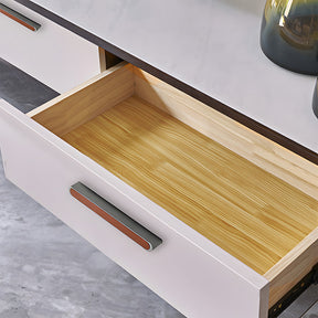 Modern Two-tone Leather Dresser Drawer Pulls