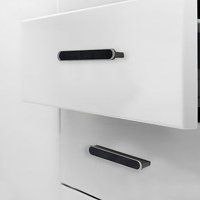 Modern Two-tone Leather Dresser Drawer Pulls