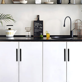 Modern Two-tone Leather Dresser Drawer Pulls