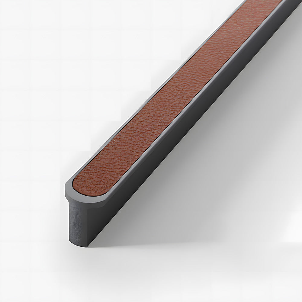 Modern Two-tone Leather Dresser Drawer Pulls