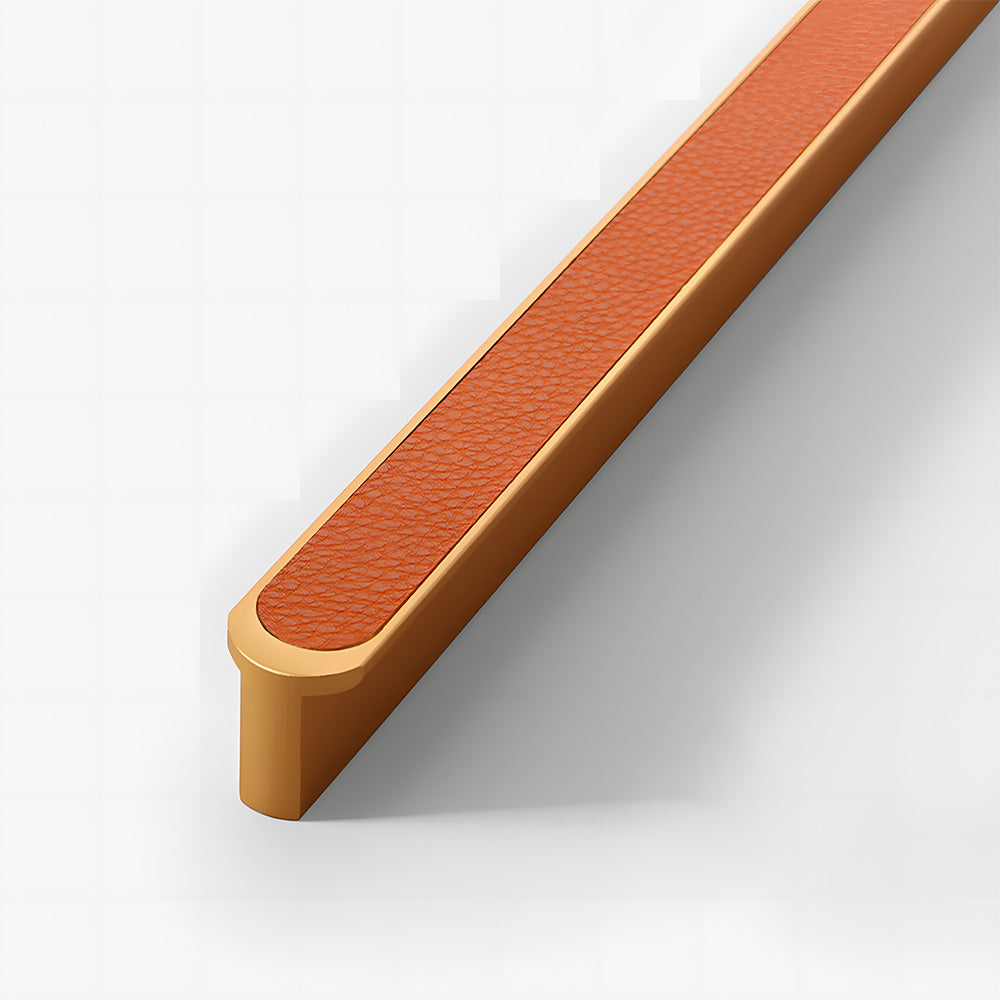 Modern Two-tone Leather Dresser Drawer Pulls