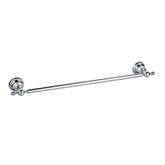 Traditional Chrome Wall Mounted Bathroom Towel Rack Shelf with Towel Rail