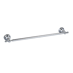 Traditional Chrome Wall Mounted Bathroom Towel Rack Shelf with Towel Rail