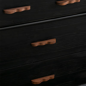 Unique Handmade Wavy Natural Wood Cabinet Handles
