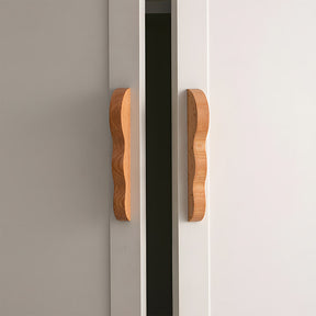 Unique Handmade Wavy Natural Wood Cabinet Handles