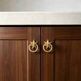 Unique Solid Copper Drop Pulls Drawer Knobs
