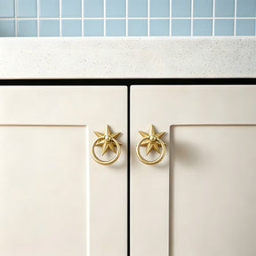 Unique Solid Copper Drop Pulls Drawer Knobs