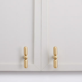 Unique Solid Brass T-Bar Cupboard Handles & Knobs