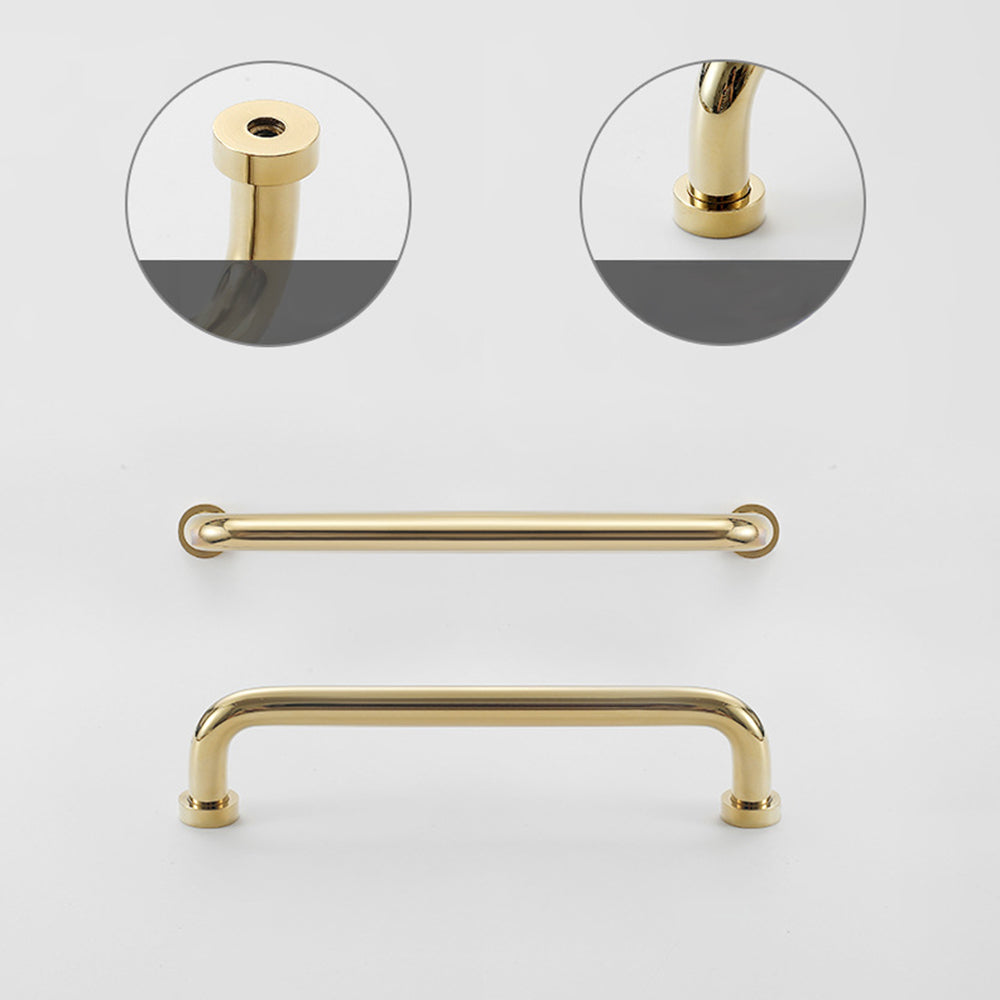 Nordic Luxury Brass Wardrobe Cabinet Drawer Handles