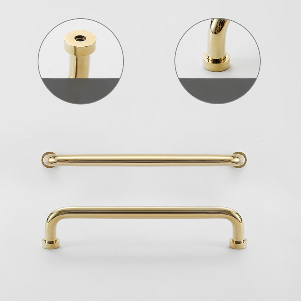 Nordic Luxury Brass Wardrobe Cabinet Drawer Handles