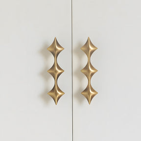 Antique Bronze Star Solid Brass Kitchen Cupboard Handles & Knobs