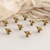 Antique Bronze Star Solid Brass Kitchen Cupboard Handles & Knobs