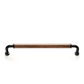 Retro Solid Brass and Wood Cabinet Pulls For Kitchen