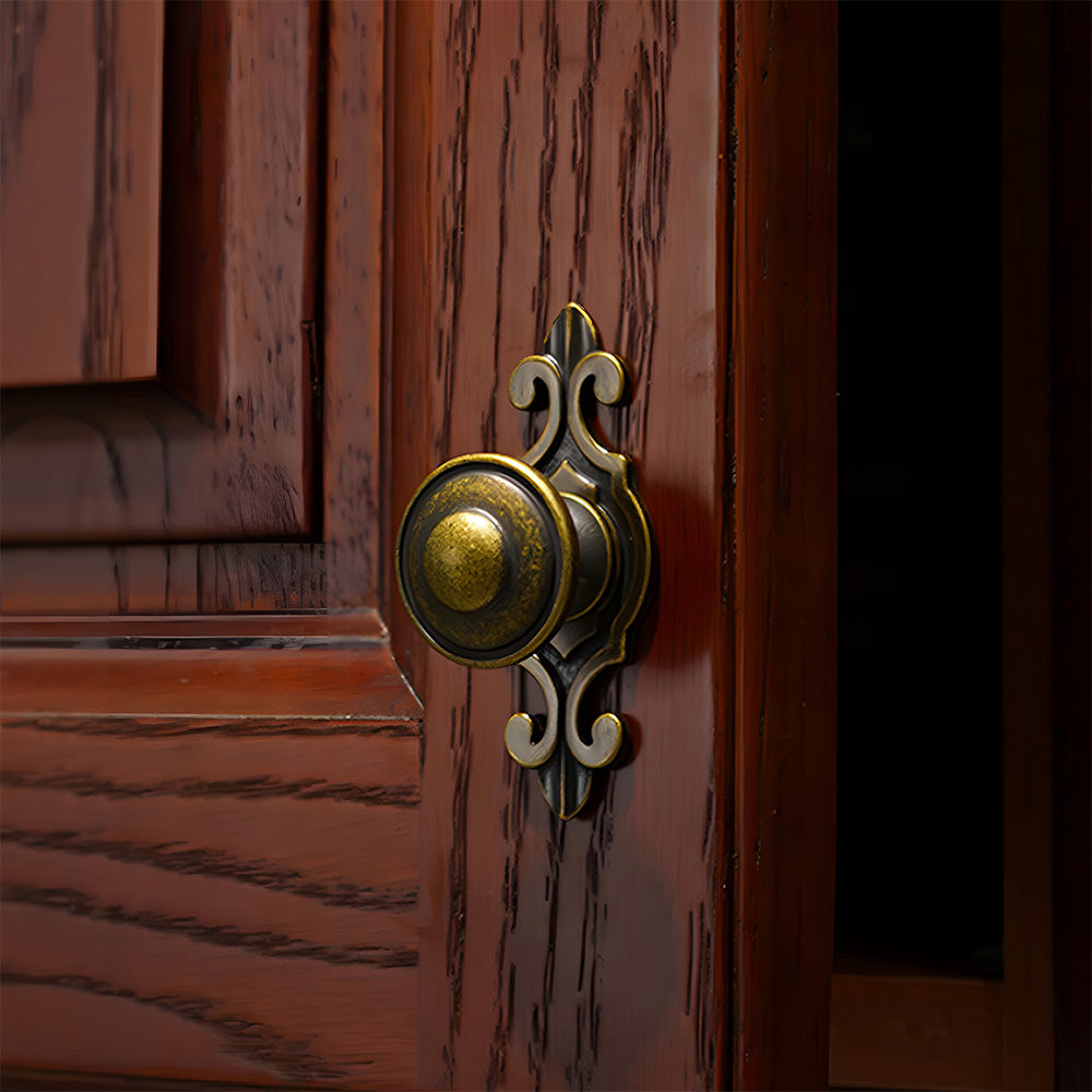 Vintage Wardrobe Cupboard Knobs with Plate