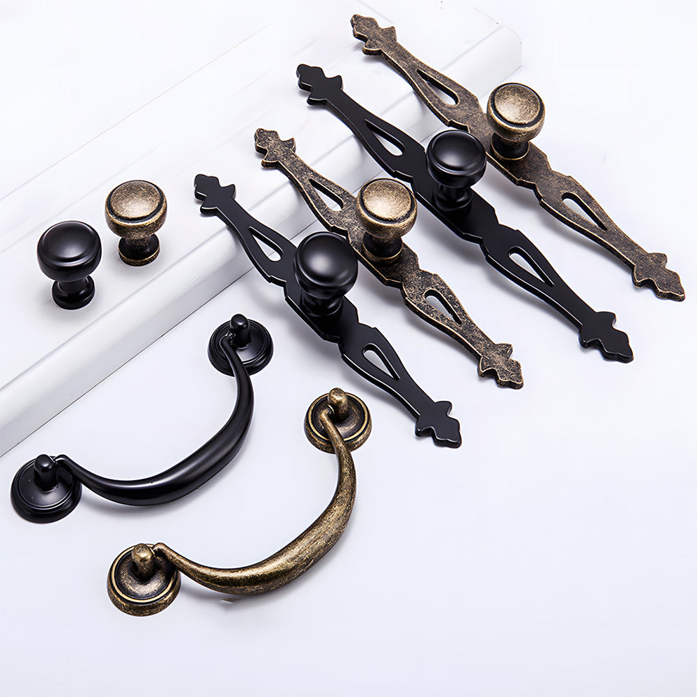 Vintage Wardrobe Cupboard Knobs with Plate