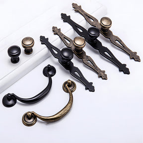 Vintage Wardrobe Cupboard Knobs with Plate