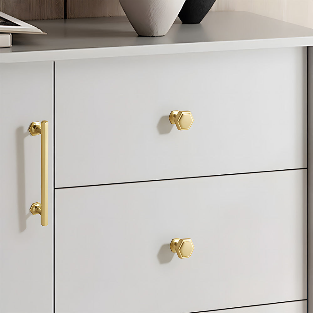 Vintage Hexagon Cupboard Handles for Kitchen