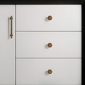 Vintage Hexagon Cupboard Handles for Kitchen