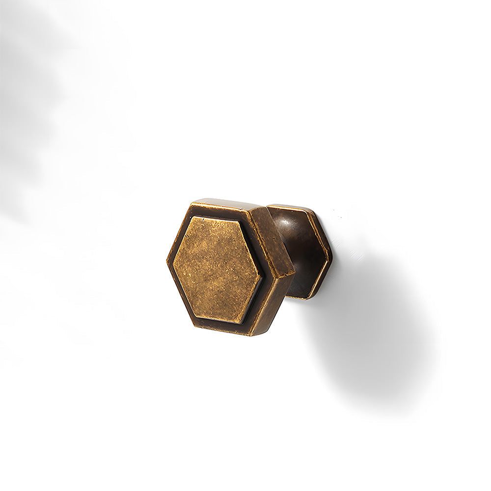 Vintage Hexagon Cupboard Handles for Kitchen