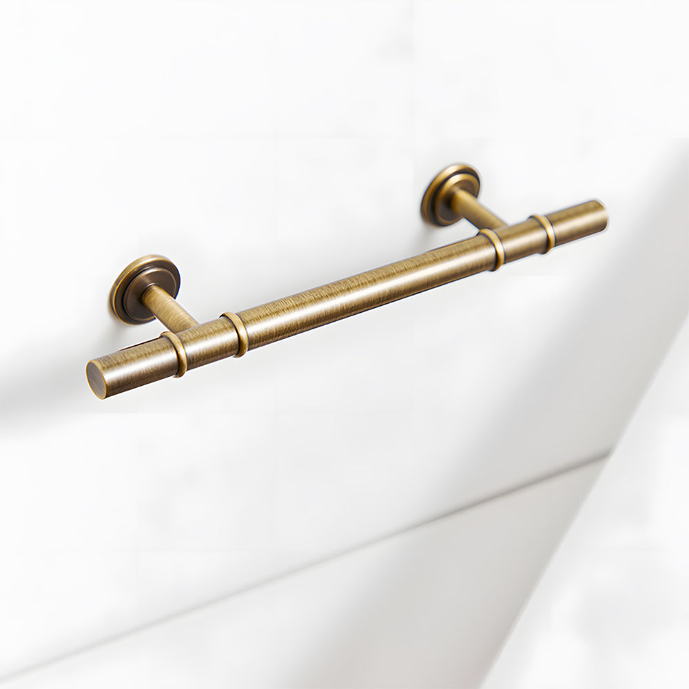 Art Deco Solid Brass Kitchen Cabinet Handles