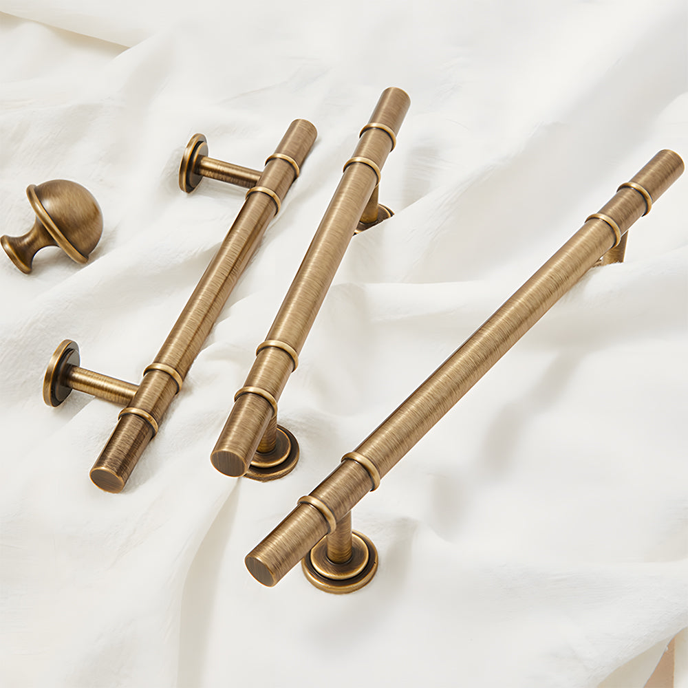Art Deco Solid Brass Kitchen Cabinet Handles