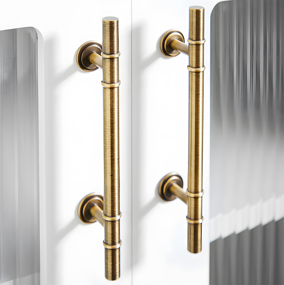 Art Deco Solid Brass Kitchen Cabinet Handles