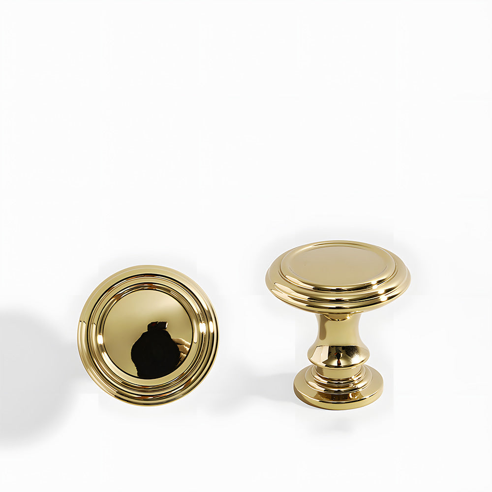 Vintage Solid Brass Shell Cup Pulls For Kitchen