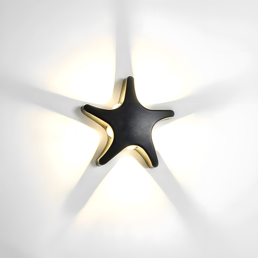 Modern Waterproof Star LED Outdoor Wall Light