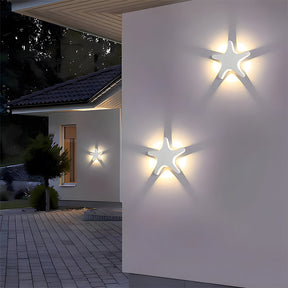 Modern Waterproof Star LED Outdoor Wall Light