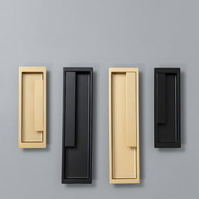 Zinc Alloy Recessed Sliding Door Handles Hidden Edge Pulls