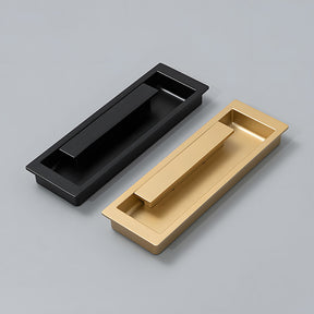 Zinc Alloy Recessed Sliding Door Handles Hidden Edge Pulls