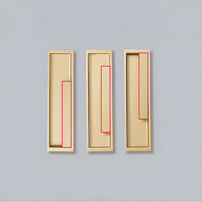 Zinc Alloy Recessed Sliding Door Handles Hidden Edge Pulls