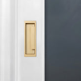 Zinc Alloy Recessed Sliding Door Handles Hidden Edge Pulls