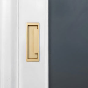 Zinc Alloy Recessed Sliding Door Handles Hidden Edge Pulls