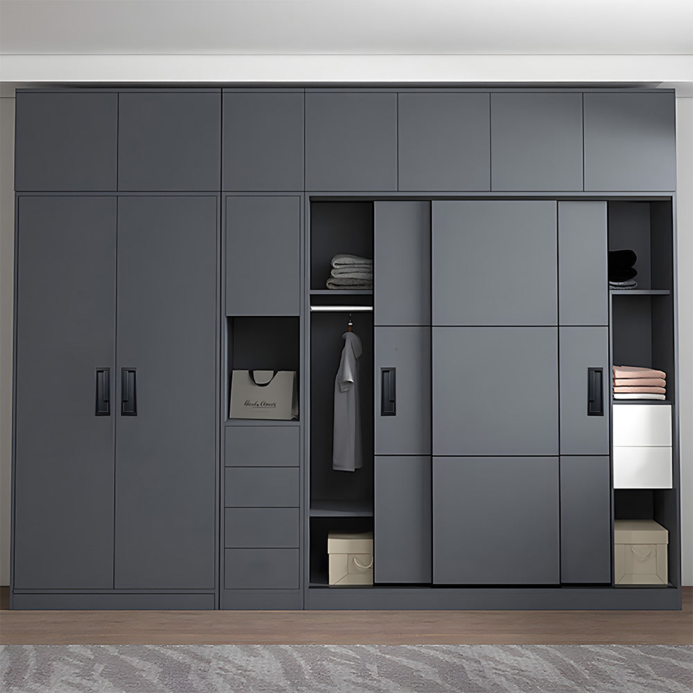 Zinc Alloy Recessed Sliding Door Handles Hidden Edge Pulls