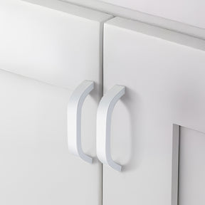 Minimalist Curved Aluminum Alloy Cabinet Drawer Handles