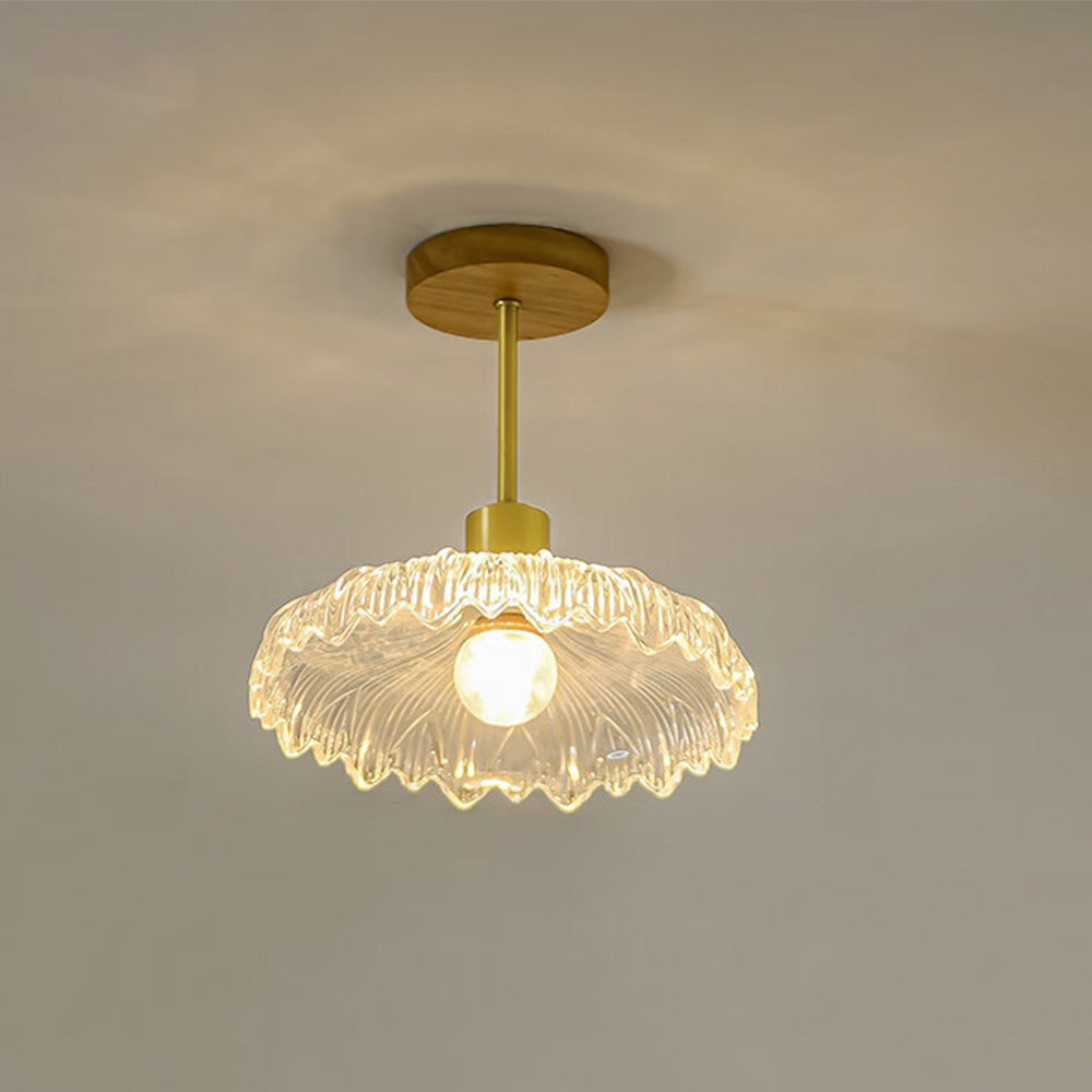 Flower Glass Hallway Ceiling Lighting