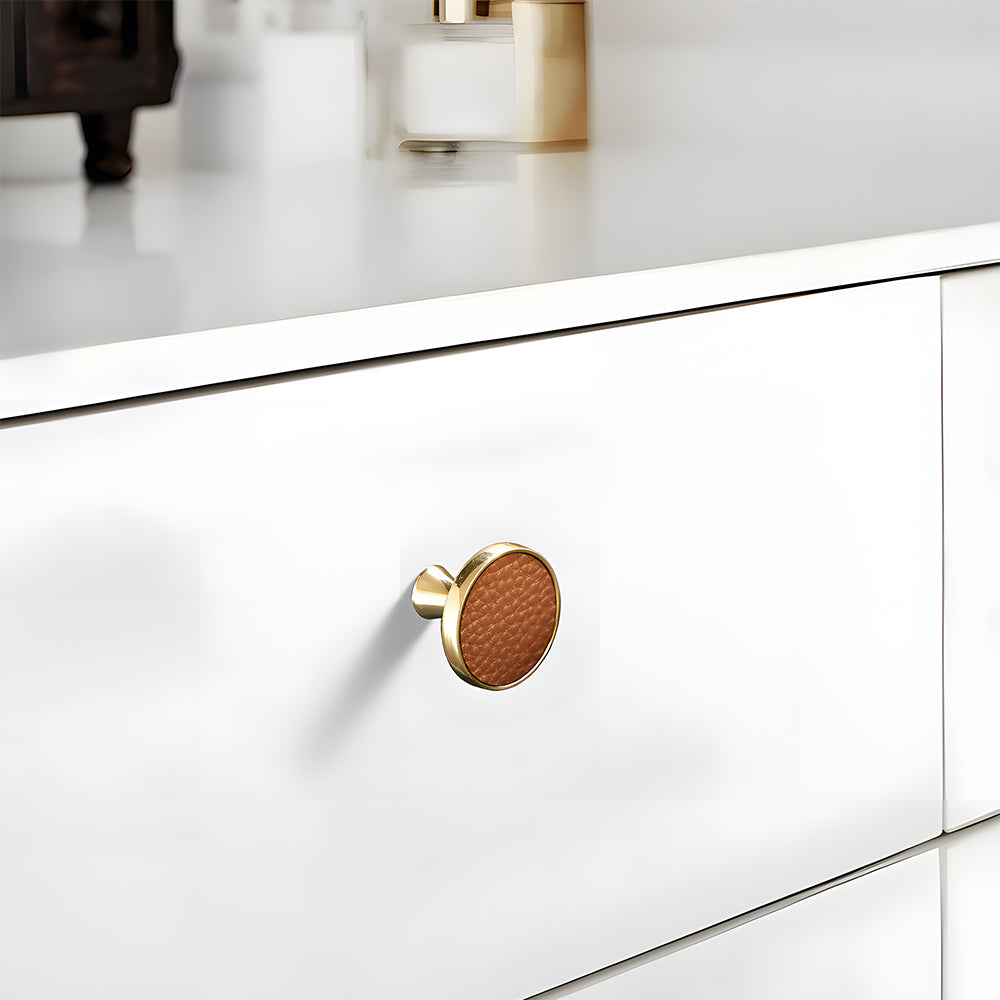 Nordic Modern Simple High-grade Leather Handle