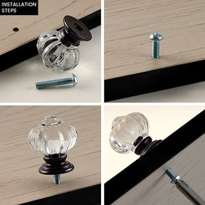 Modern Luxury Acrylic Cabinets Drawer Knobs