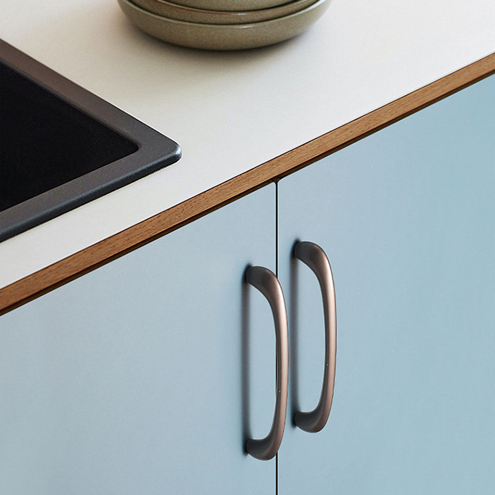 Modern Arched Door Pull Handles for Kitchen Cabinets