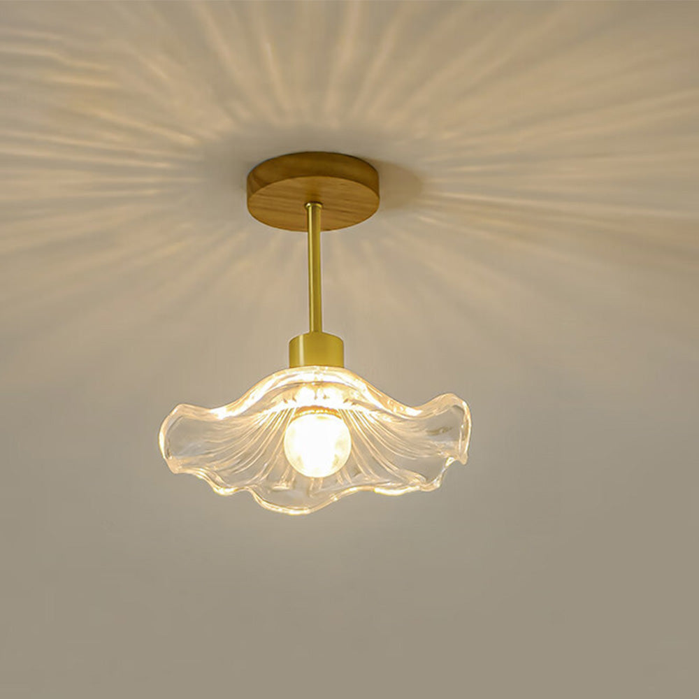 Flower Glass Hallway Ceiling Lighting