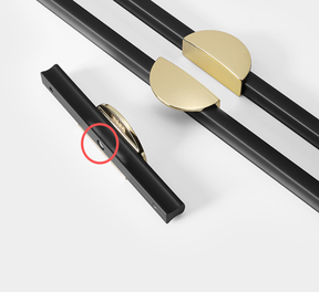 Gold&Black Semicircle Drawer Handles